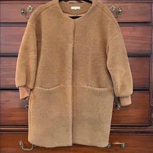 Madewell fleece cocoon coat XS
